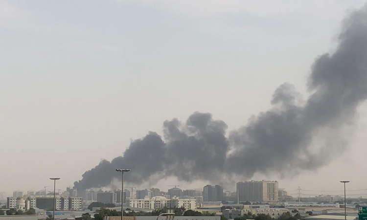 Video: Fire guts warehouse in Dubai's Al Qusais area