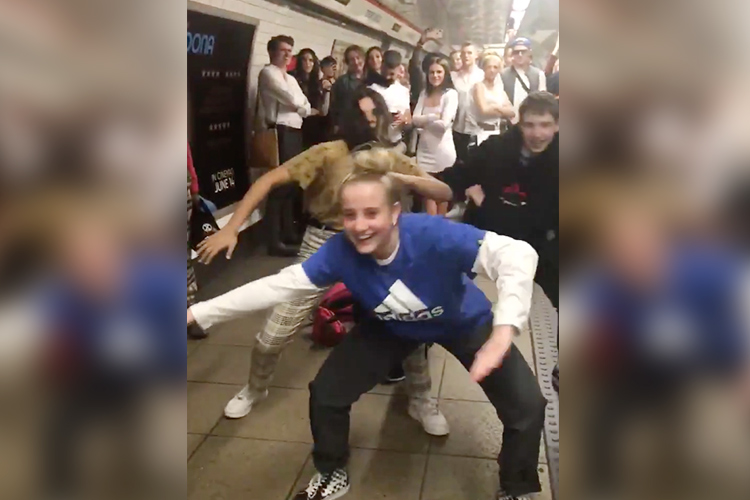 VIDEO: Teenagers dancing on London Tube blows up the Internet