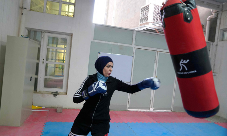 VIDEO: Iraqi women boxers aim sucker punch at gender taboos