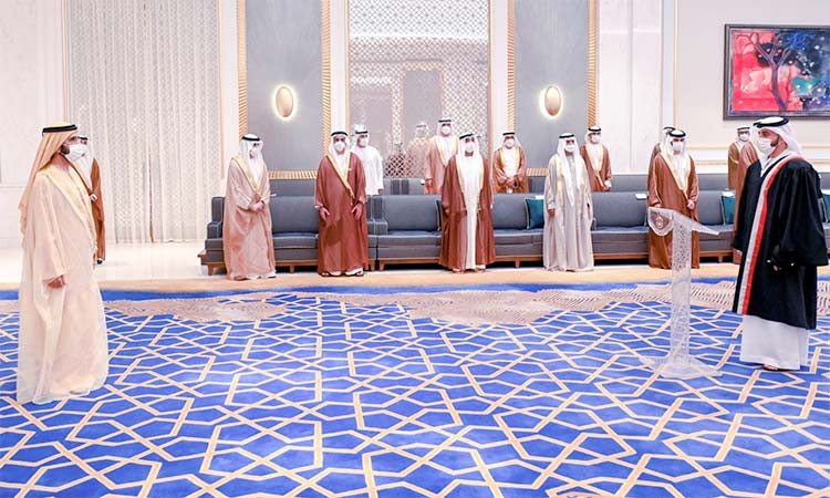 Newly appointed judges sworn-in before Mohammed Bin Rashid