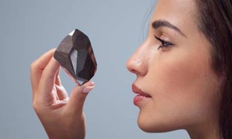 Rare 555.55 carat black diamond goes on display for first time in Dubai 