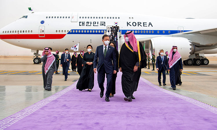 South Korean president meets Saudi crown prince