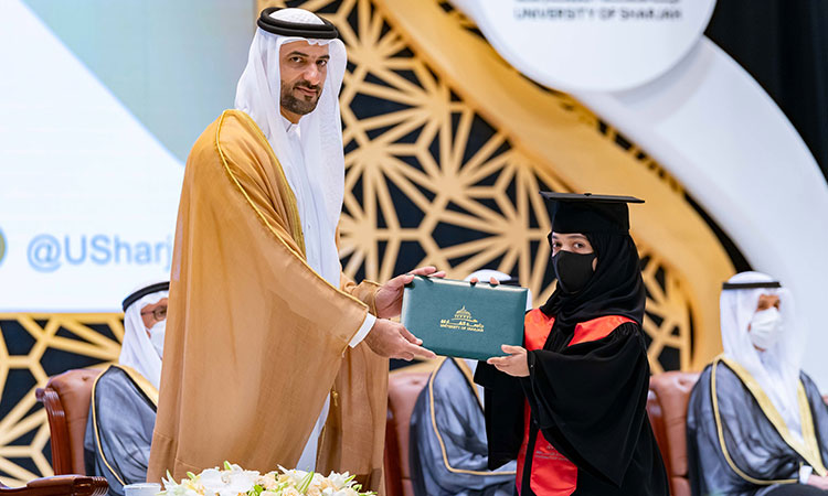 Sultan Bin Ahmed graces graduation of female students at University of Sharjah