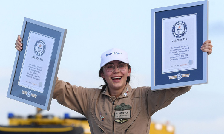 VIDEO: British-Belgian teen becomes youngest woman to fly solo round the world