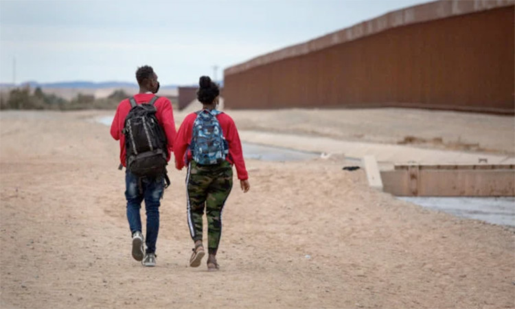 Stuck at the US-Mexican border, two migrants find solace in love