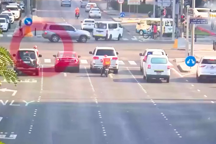 Abu Dhabi authorities warn motorists of dangers posed by delivery bike riders