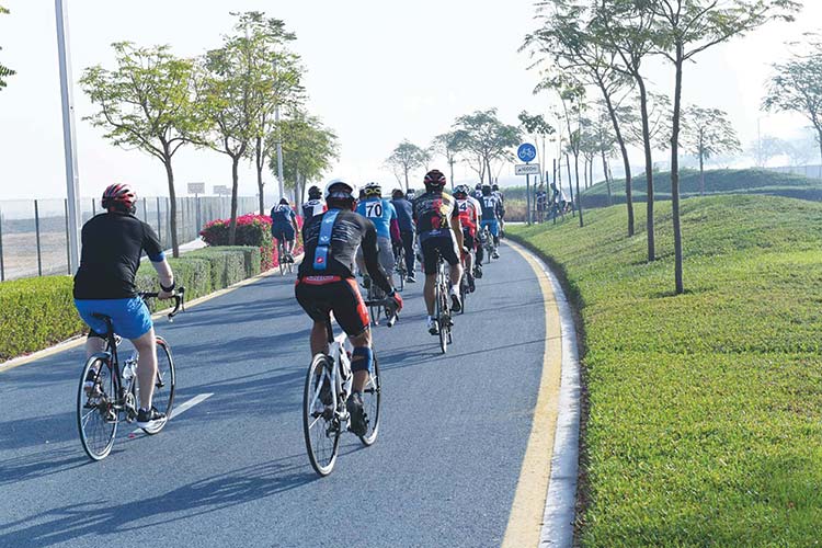 State-of-the-art cycling tracks promote a healthy lifestyle