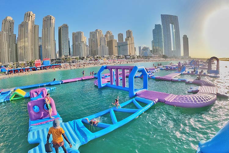 VIDEO: Dubai’s ‘AquaFun’ bags Guinness certificate for being the world’s largest inflatable water park 