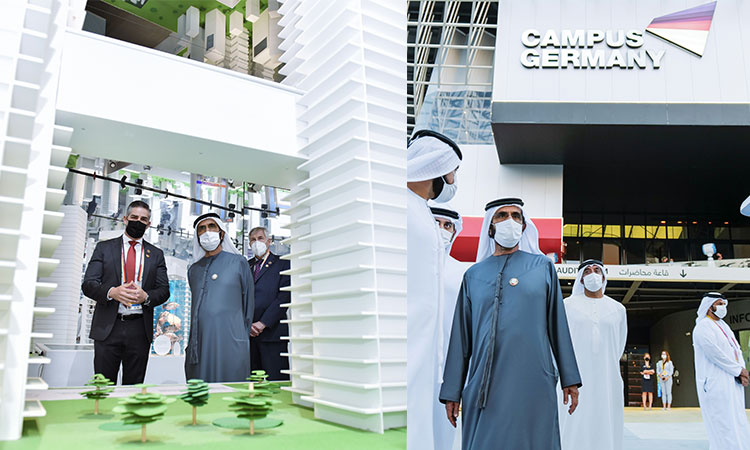 Sheikh Mohammed visits German Pavilion at Expo 2020 Dubai