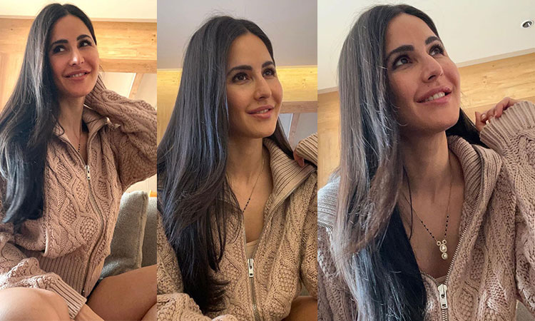 Newly-wed Indian star Katrina Kaif flaunts her diamond-studded 'mangalsutra' 