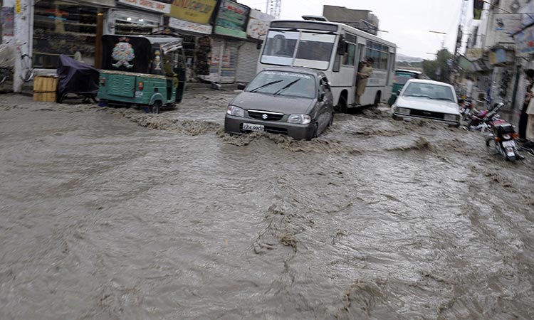 Highways inundated, power supply suspended as heavy rain pounds Balochistan's coastal areas