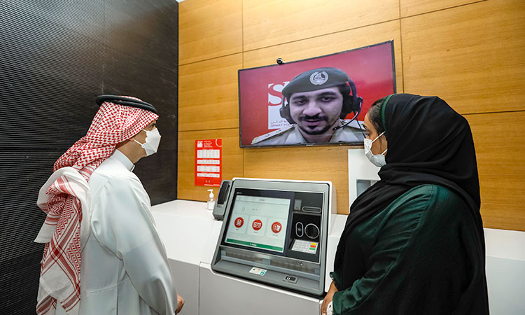 Saudi Prince Abdulrahman Bin Khalid visits Dubai Smart Police Station at Expo 2020