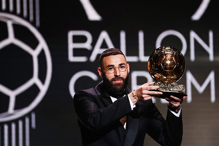 Real Madrid and France star Karim Benzema wins Ballon d'Or