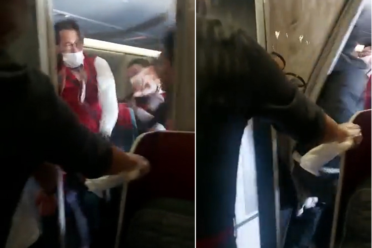 VIDEO: Intoxicated passenger bites flight attendant’s finger