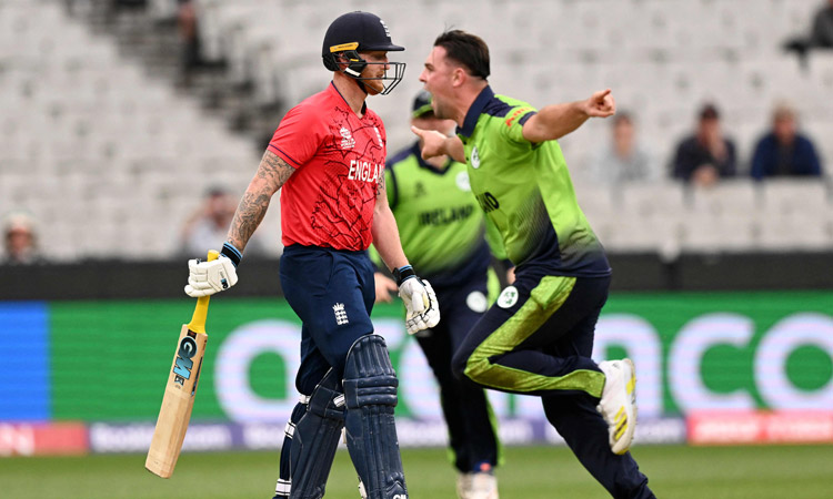 Ireland beat England by 5 runs in rain-reduced T20 World Cup game