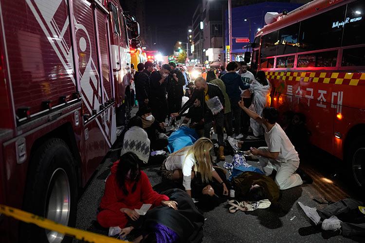 More than 50 dead after Halloween crowd surge in Seoul