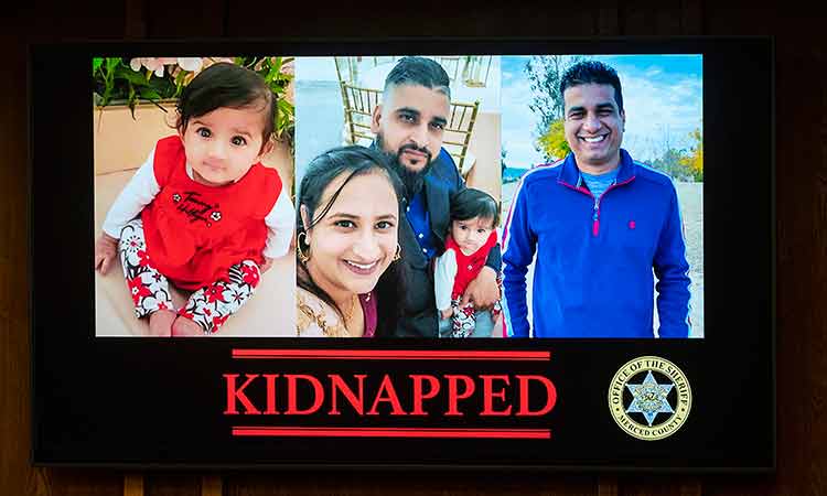 California family kidnapped on Monday found dead, sheriff says