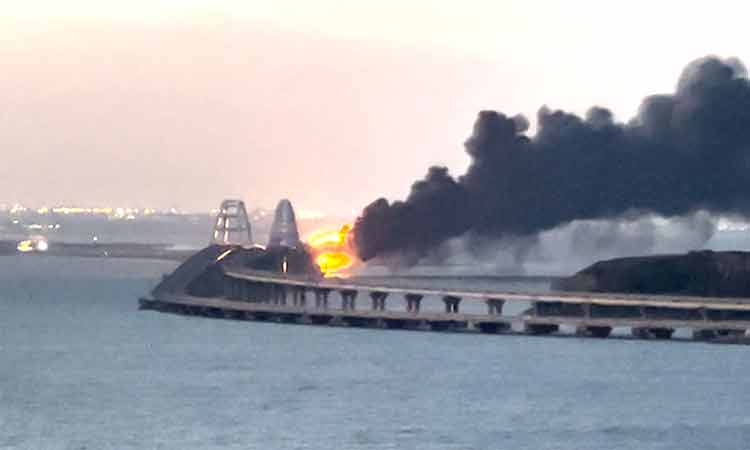 VIDEO: Truck blast behind Crimea bridge damage, says Russia