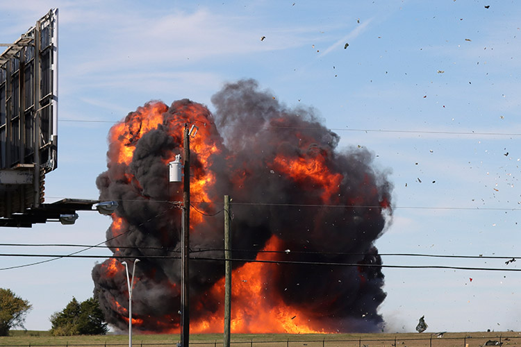 Two aircraft collide and crash at World War Two airshow in Texas