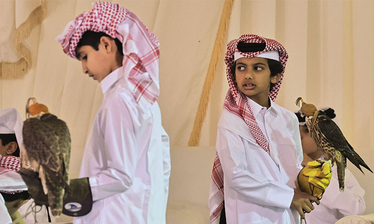 Young falconers hope to draw football World Cup fans to Qatar heritage