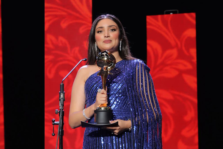 Miss Arab Feryal Ziyari shines at DIAFA event in Dubai