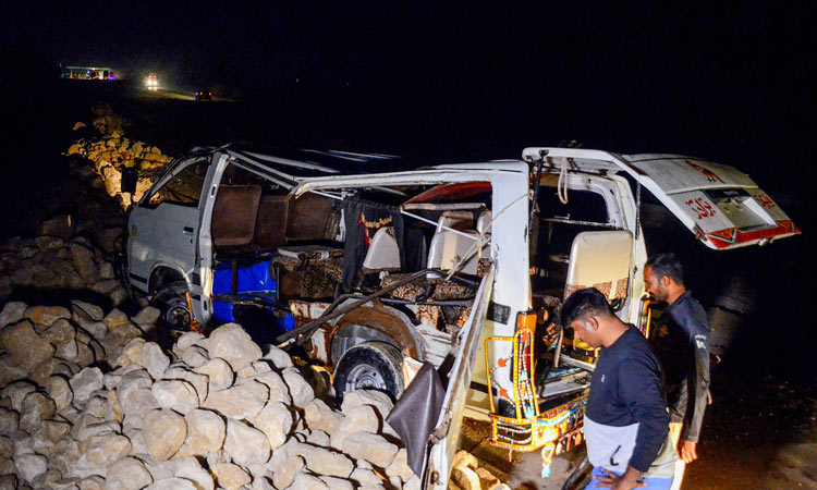 Children among 20 die as van falls into floodwaters in southern Pakistan