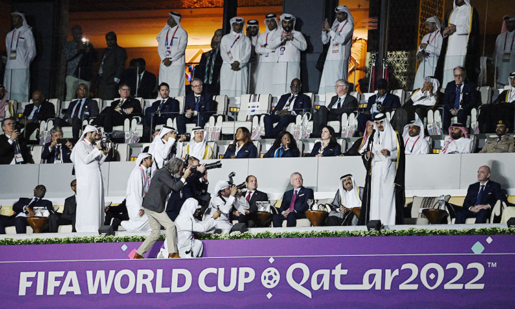 World Cup gathers people of all beliefs, says Qatar's emir at opening ceremony speech