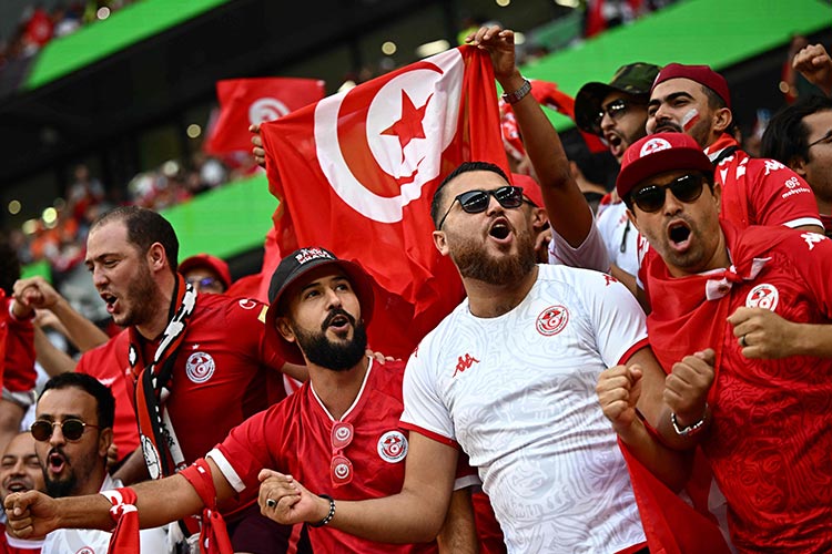 Denmark v Tunisia World Cup group stage match