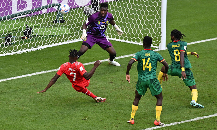 Embolo fires Swiss to victory over Cameroon at World Cup 