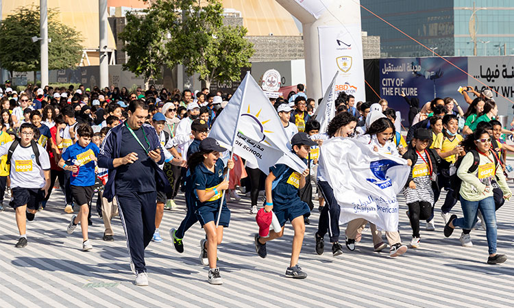 Expo City Dubai walkathon attracts over 1,000 UAE students and educators