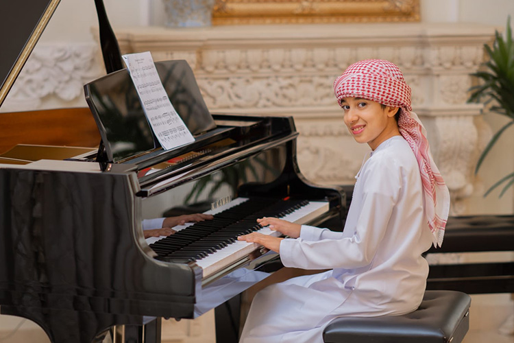 Emirati boy tackles autism challenges with the piano