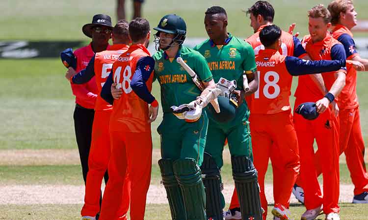 Netherlands dump South Africa out of T20 World Cup, India in semis