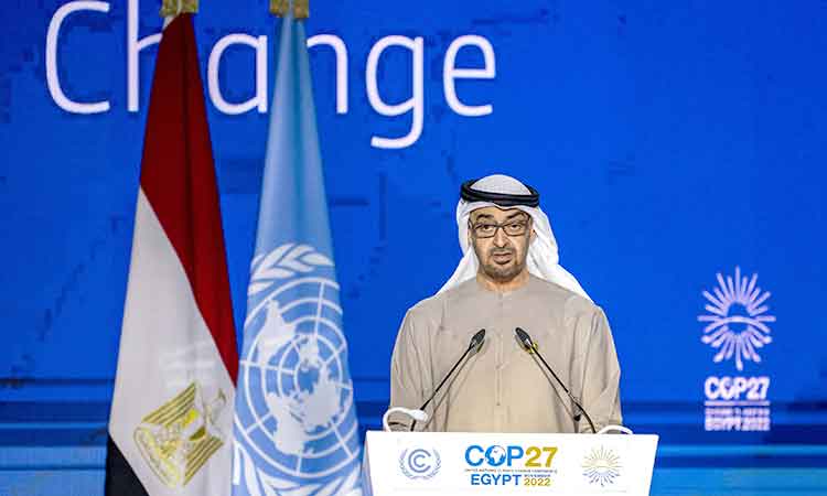 World must work together to tackle climate change, UAE President tells COP27 