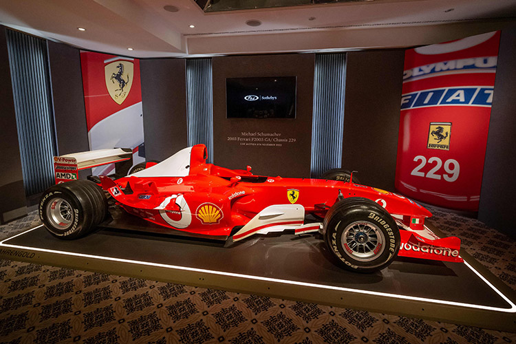 F1 legend Michael Schumacher’s Ferrari fetches record $13 million at auction