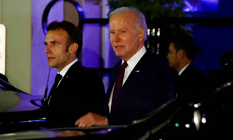 Biden hosts Macron amid friction over US climate law