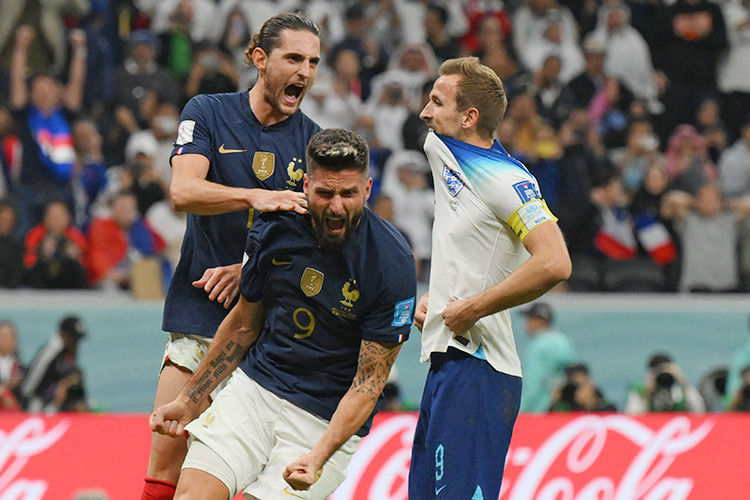 France beat England 2-1 to reach World Cup semi-finals