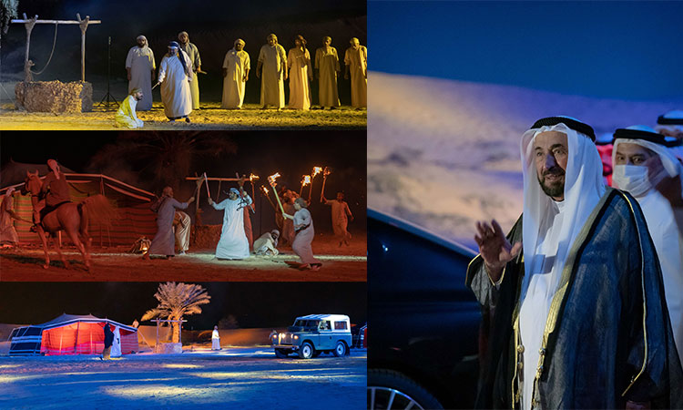 Sheikh Sultan inaugurates 6th edition of Sharjah Desert Theatre Festival