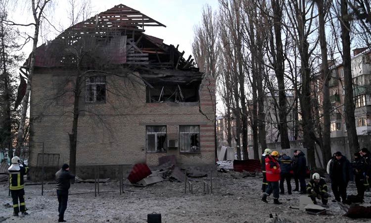 Russian drone strikes damage 5 buildings in Ukraine capital