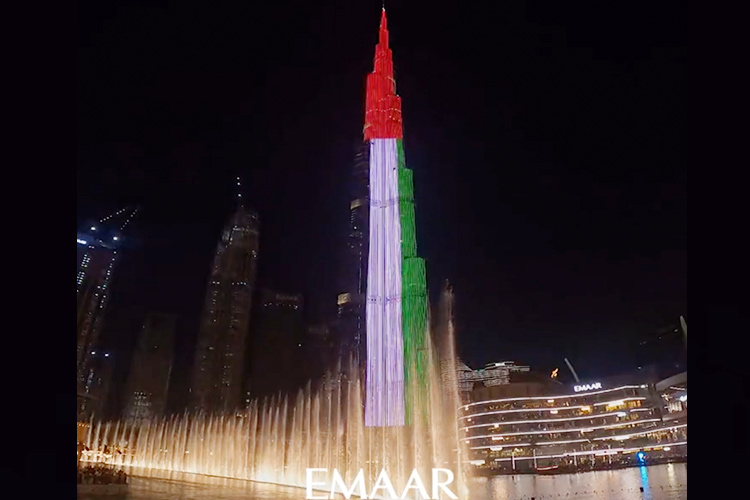 Burj Khalifa marks UAE’s 50th National Day