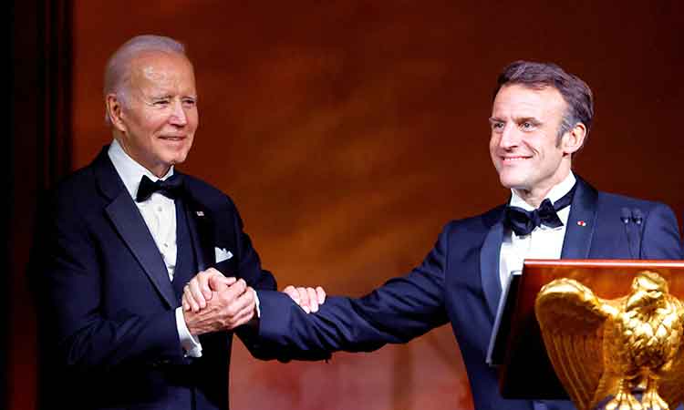 Biden, Macron vow unity on Ukraine and move to end subsidy tensions