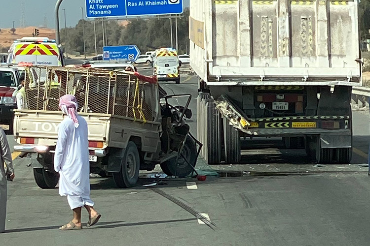 Emirati killed in Ras Al Khaimah traffic accident, brother injured  