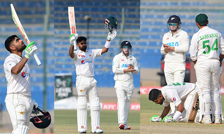 Babar Azam breaks multiple records in Karachi Test against New Zealand