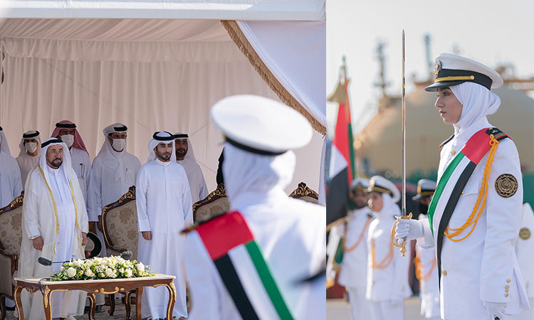 Sheikh Sultan inaugurates maritime training for students of the Arab Academy for Science in Sharjah