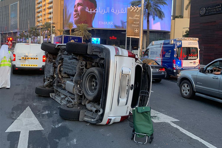 19 injured in traffic accidents over the weekend in Dubai