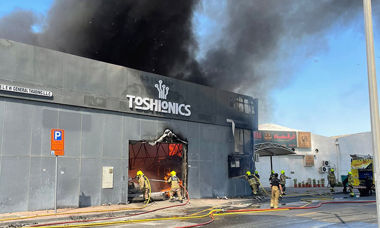 Dubai Civil Defence teams bring fire under control