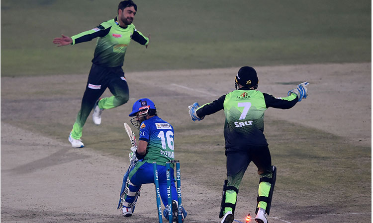 Lahore Qalandars put brakes on Multan Sultans’ winning streak in PSL