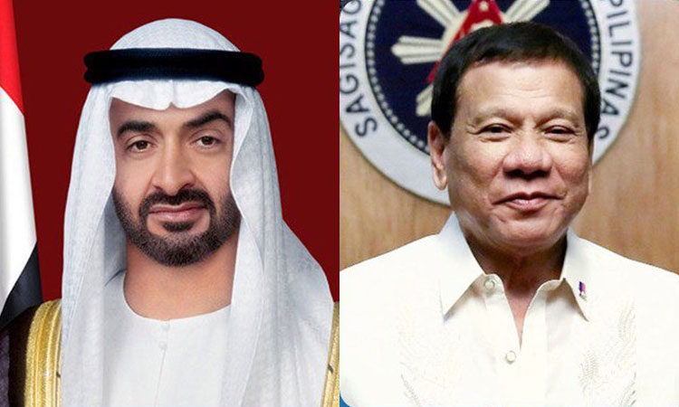 Sheikh Mohamed receives message from President of Philippines