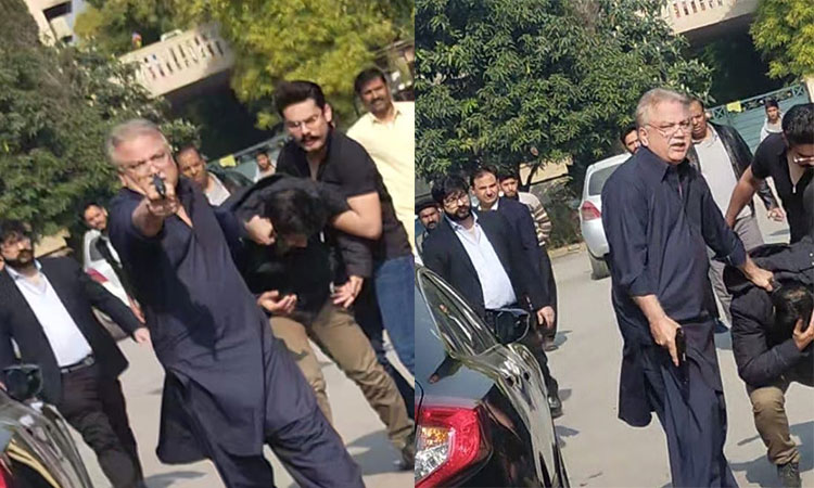 Police arrest media owner after scuffle in capital for airing ‘derogatory’ remarks about Pakistani minister 