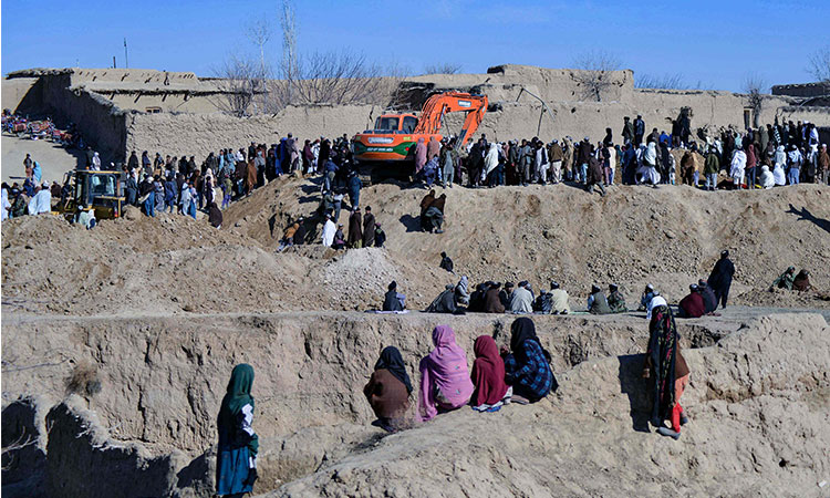 Rescuers battle to save boy trapped in Afghanistan’s remote village well 