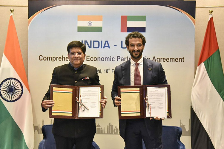 Mohamed and Modi hold virtual summit, oversee signing of UAE-India economic pact